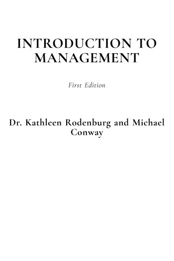 Cover image for Introduction to Management