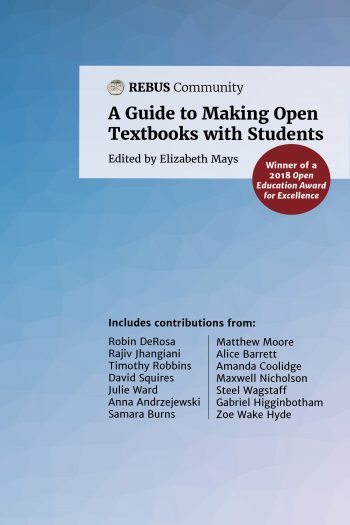 Cover image for Making Open Textbooks with Students [Canadian Edition]
