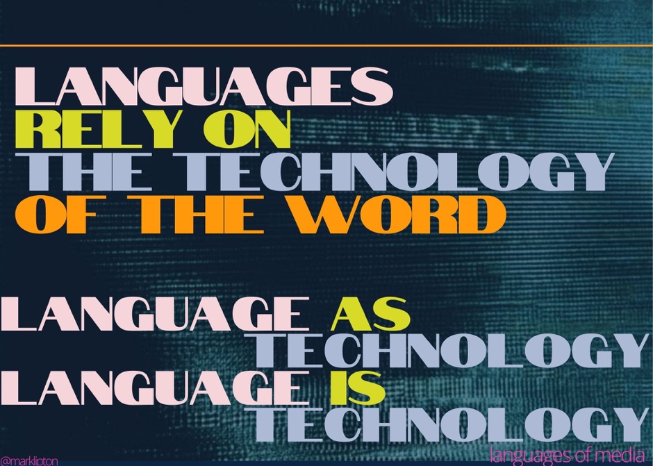 image: Languages rely on the technology of the world language as technology language is technology