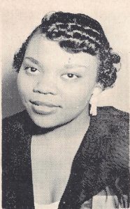 Picture of Gloria Harris from Progress (1951), utilized with permission from the Chatham Kent Black Historical Society