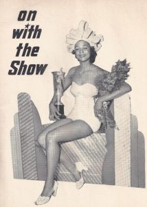 Picture showing the winner of the Miss Sepia beauty Pageant from progress (1951), utilized with permission from the Chatham Kent Black Historical Society