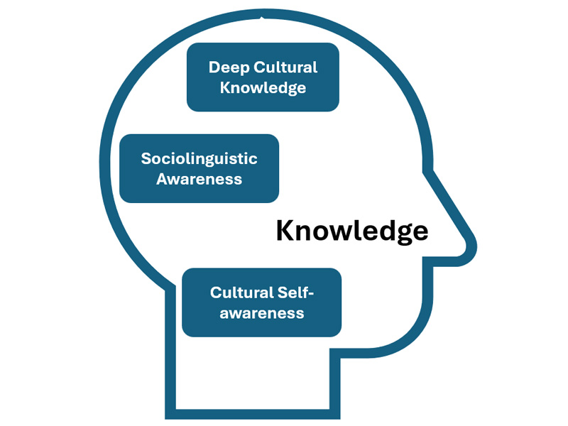 Outline of a gear labelled Skills, containing the words interpret, analyze, evaluate, relate, observe, and listen.